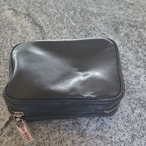 Bobbi Brown Black Leather Zip Pouch